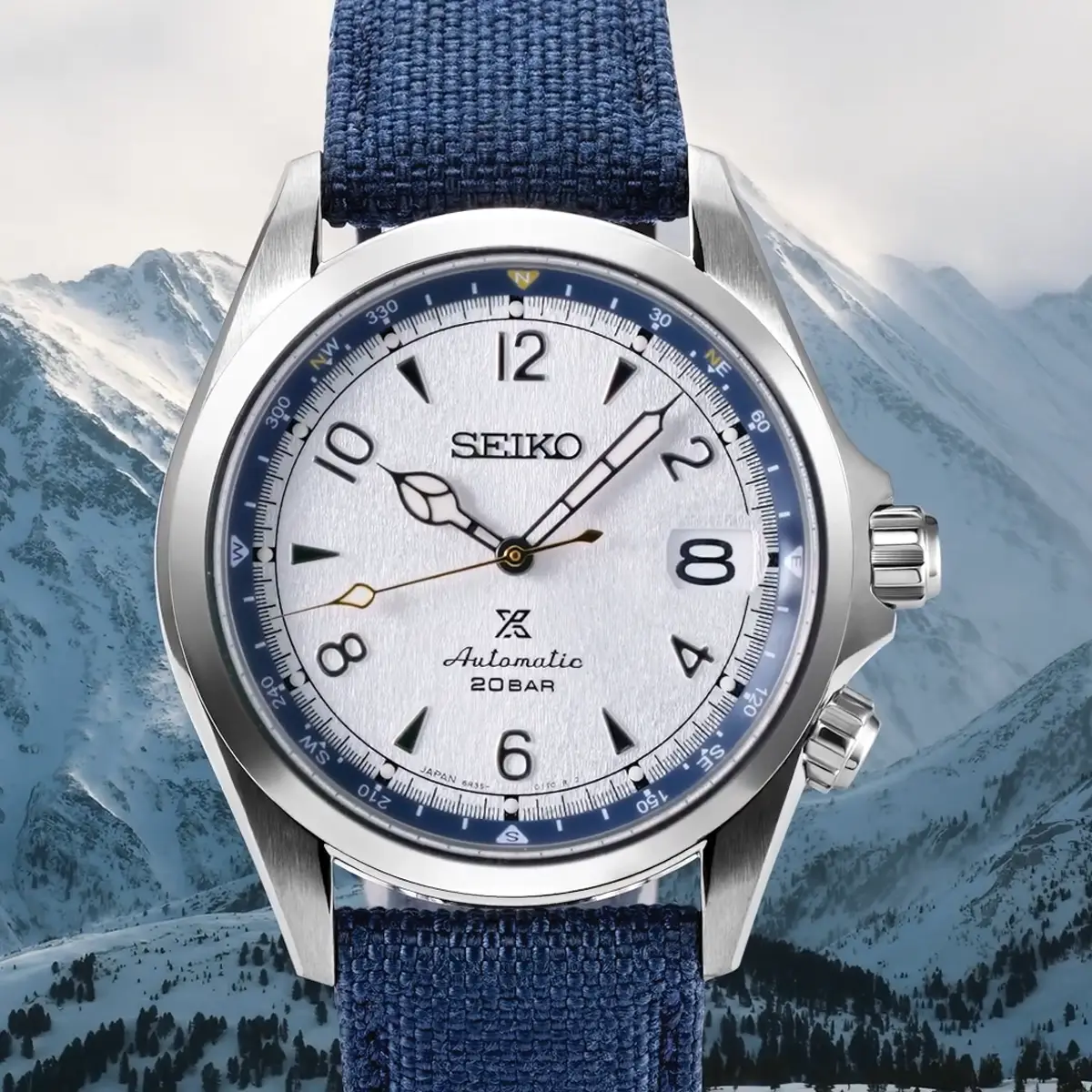 ساعة Seiko Prospex Alpinist SPB532J1 Snow Dial
